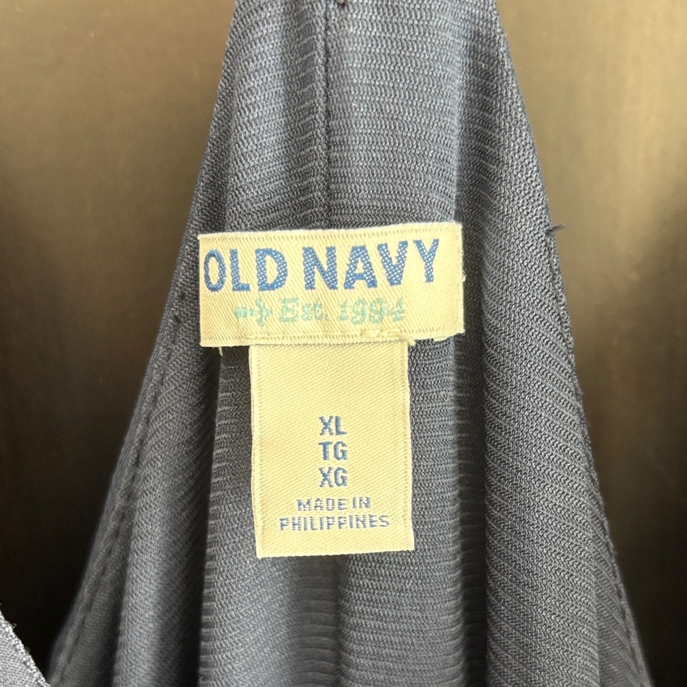 Old Navy lined Blue Spaghetti Strap Dress with Colorful Accents - Picture 2 of 6